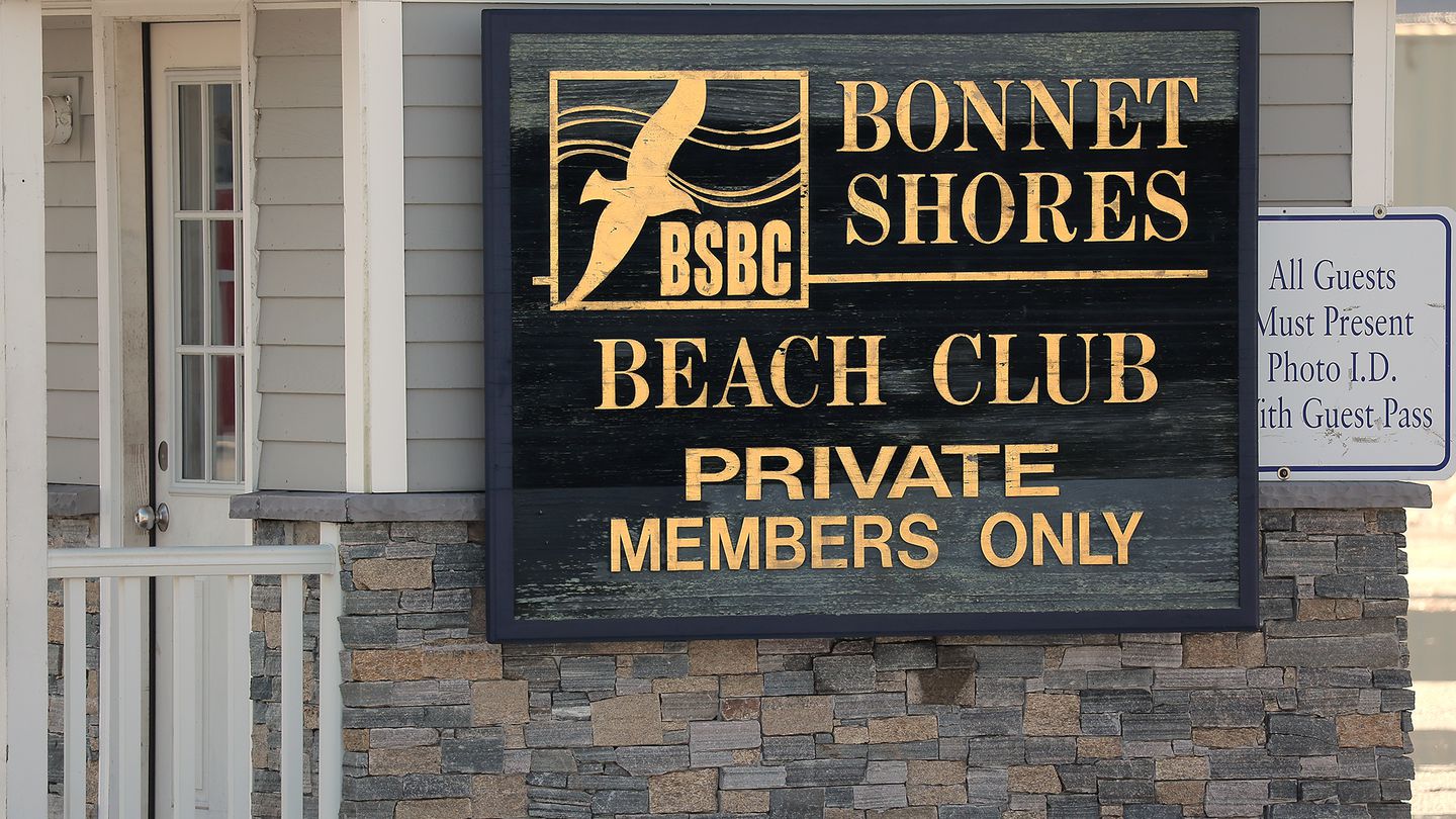 The Bonnet Shores Beach Club in Narragansett, R.I., which is at the center of a voting rights controversy.