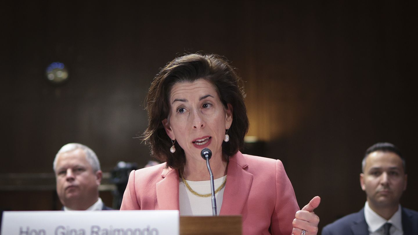 US Secretary of Commerce Gina M. Raimondo testifies before the Senate Appropriations Committee on May 16, 2023, in Washington, D.C.