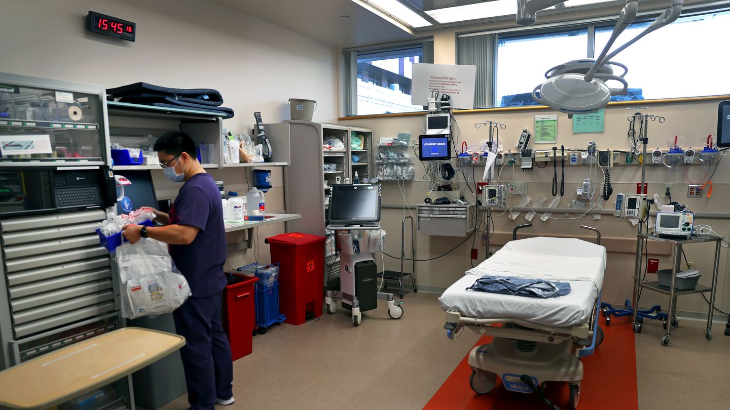 A nurse assistant stocked the trauma room in the ER at South Shore Health in Weymouth. At a time when Massachusetts needs more medical professionals, there is an untapped well of medical knowledge in the state: foreign-trained doctors and nurses.