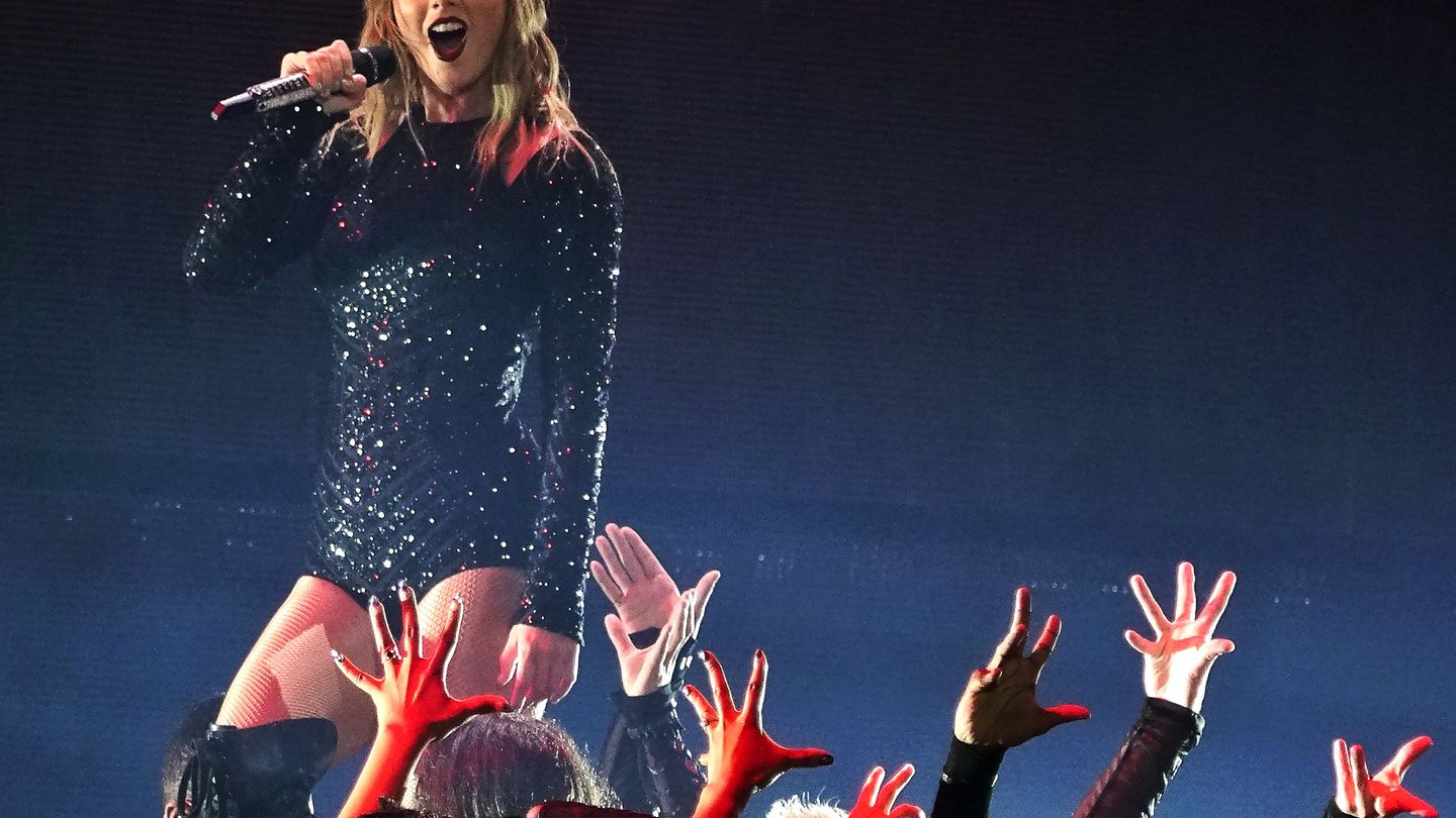 American pop star Taylor Swift performed during her Reputation Tour at Gillette Stadium in July 2018.